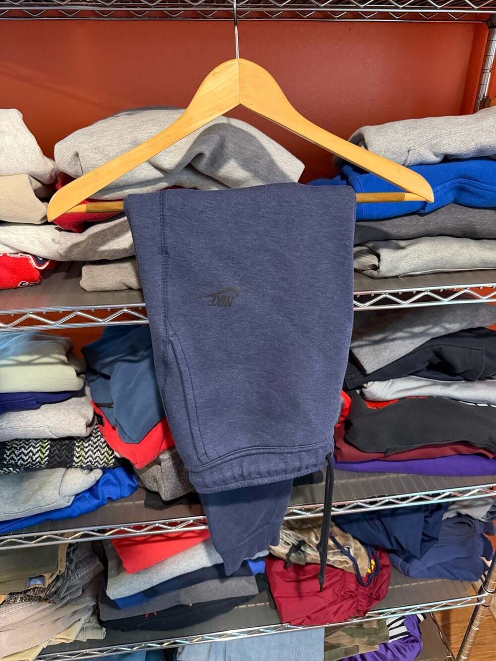 Nike Sportswear Tech Fleece Men's Joggers Dark Blue FB8002-473 Size Large